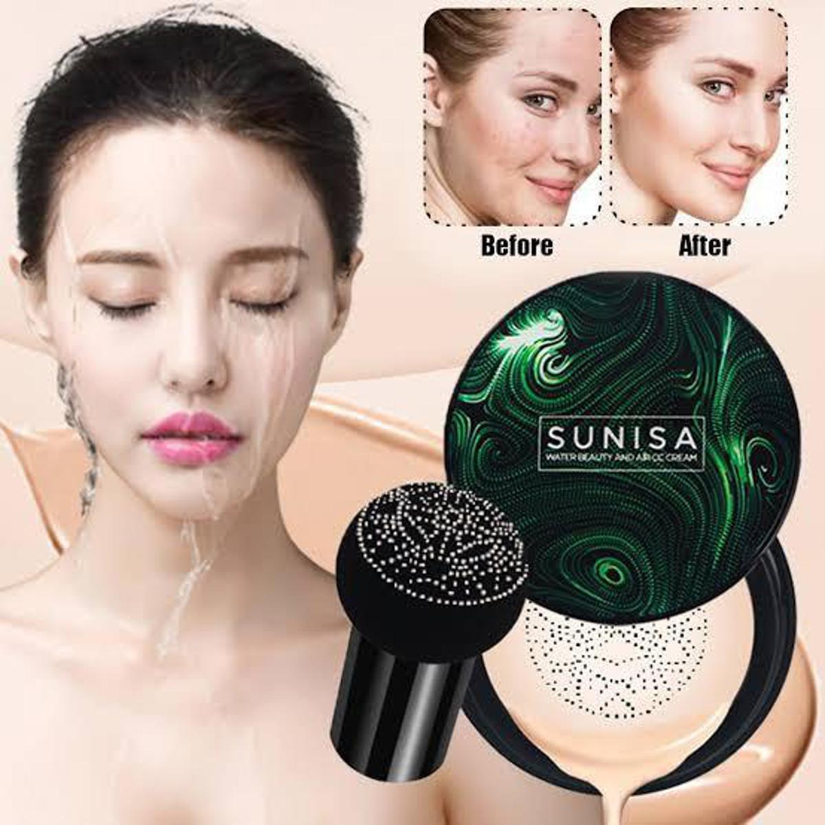 Original Sunisa 3 In 1 Air Cushion Cc And Bb Cream Waterproof Foundation Cream