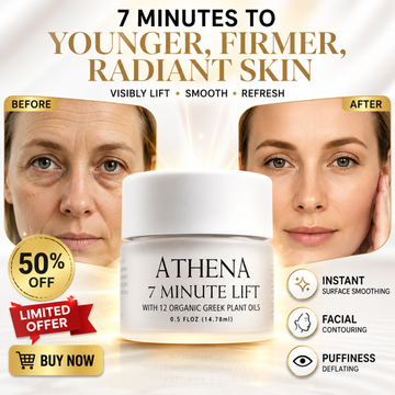 Athena 7 Minute Lift – 50% OFF – Instant Lifting Treatment – Visibly Lift, Smooth & Refresh – With 12 Organic Greek Plant Oils & Peptide Technology – Reduces Wrinkles, Fine Lines & Sagging