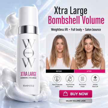 COLOR WOW Xtra Large Bombshell Volumizer – Weightless Lift, Full Body & Salon Bounce – Heat Protection up to 230°C – Alcohol-Free, No Crunch Finish – Instant Root Lift – For Fine, Flat Hair – 195ml