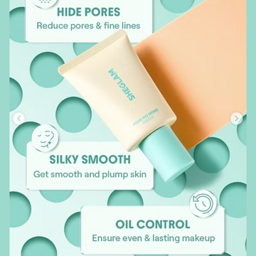 SheGlam No Pore Primer - Instant No Pore Result with Filter Look Makeup Finish