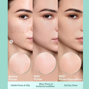 SheGlam No Pore Primer - Instant No Pore Result with Filter Look Makeup Finish