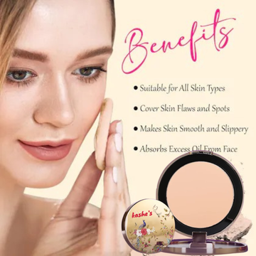 Kashe's Cinema Skin Set - Full Coverage Stick Foundation & Matte Powder