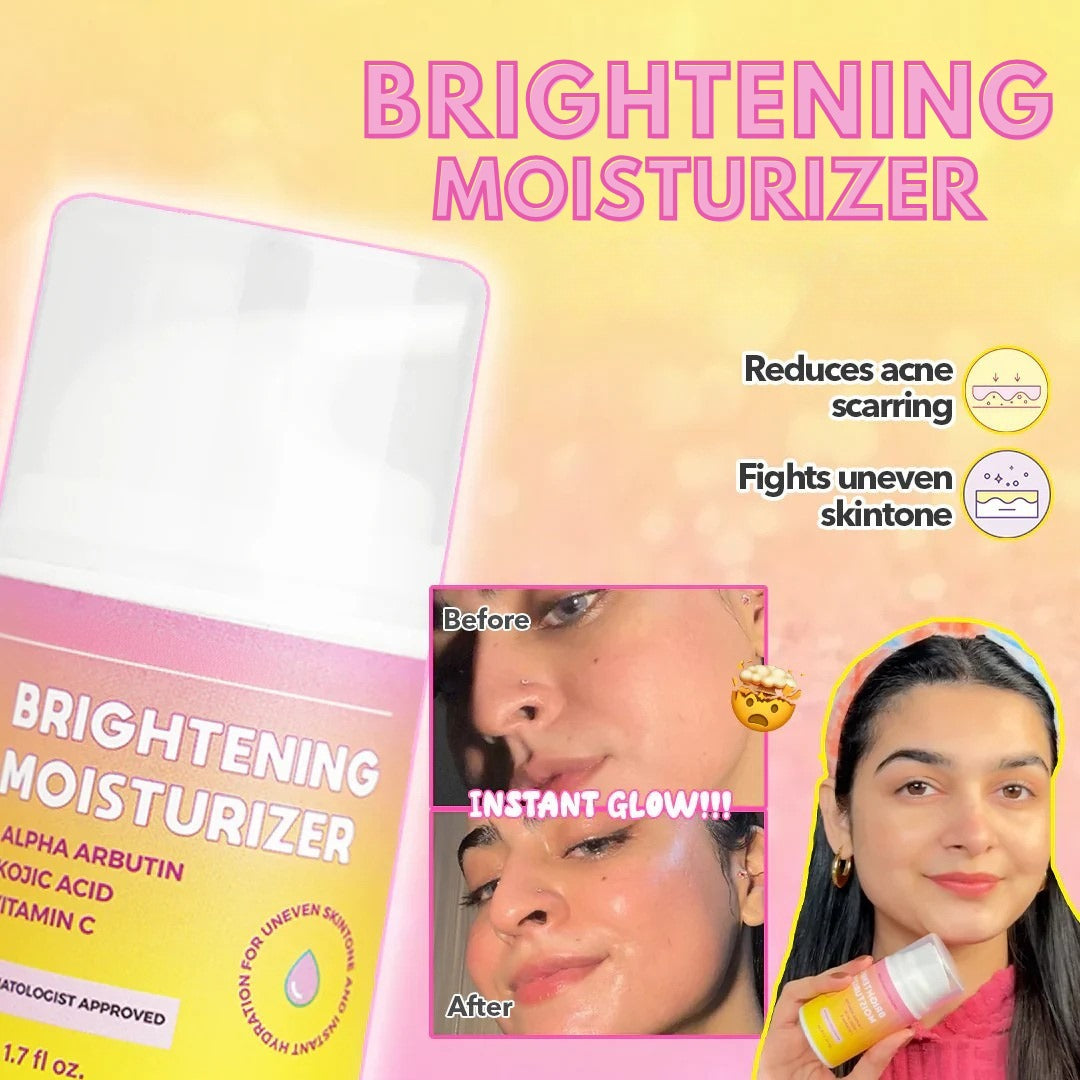 Organic Traveller Brightening Moisturizer - Instant Glow | Best for Summer